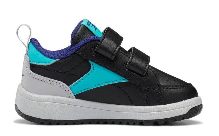 REEBOK GV8554 WEEBOK CLAPS LOW INF BLACK/TURQUOISE