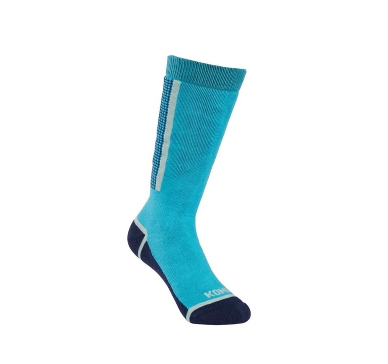 KOMBI Paragon Heavy Ski Socks - Junior Blue Radiance
