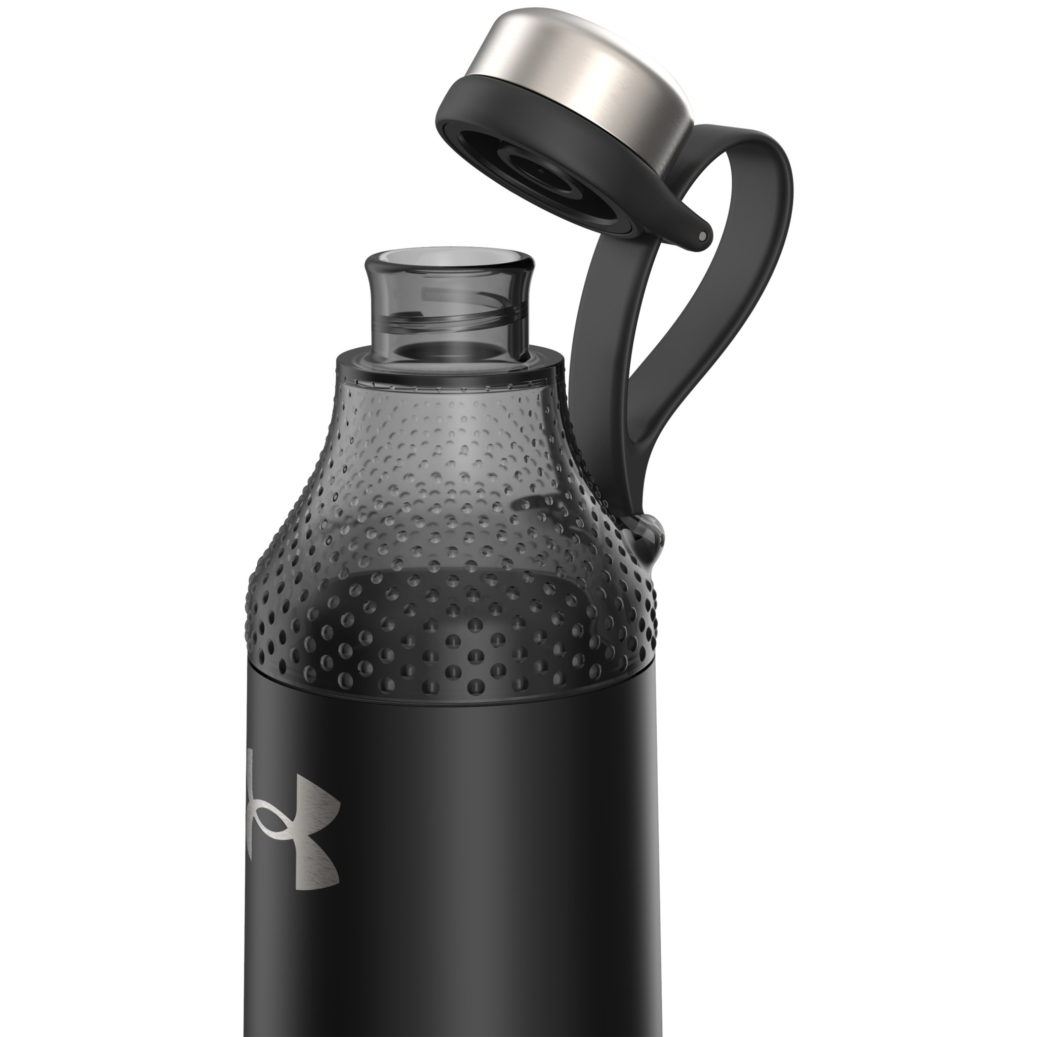 Thermos US4907BK4 Under Armour MVP 2L Stainless Steel Water Bottle, 68 oz.,  Matte Black (Pack of 2)