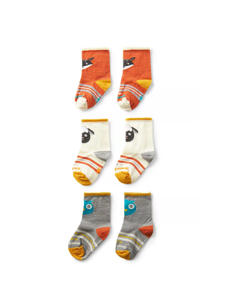 SMARTWOOL SW001821E47 TODDLER TRIO LUNA GRAY SMARTWOOL SW001821E47 TODDLER TRIO LUNA GRAY