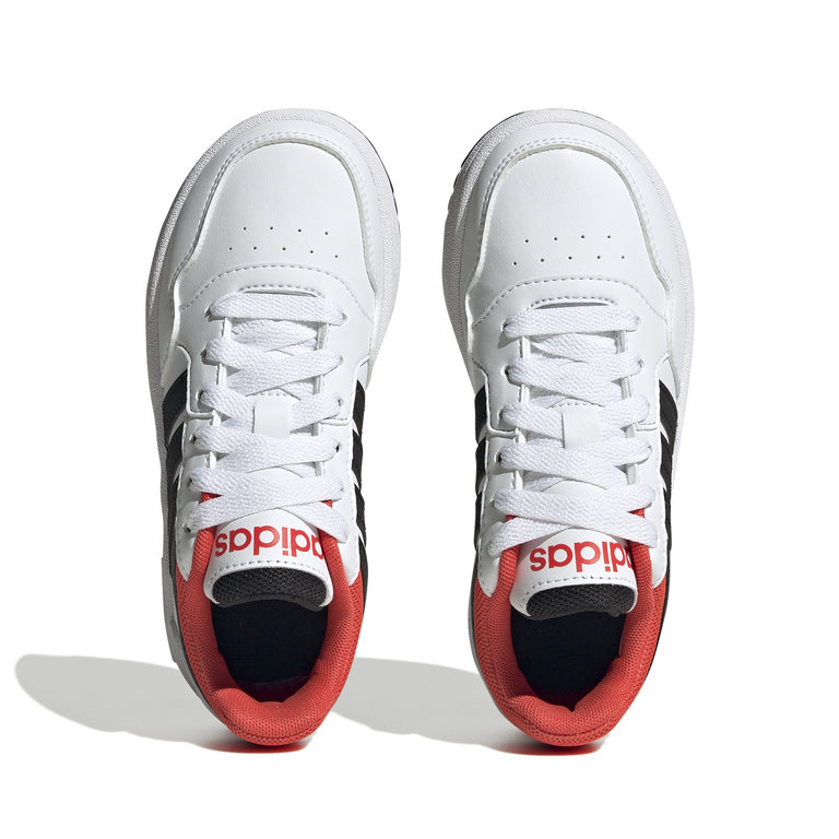 ADIDAS HOOPS 3.0  BLANC/NOIR/ROUGE