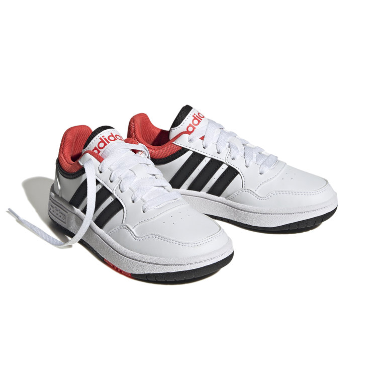 ADIDAS HOOPS 3.0  BLANC/NOIR/ROUGE