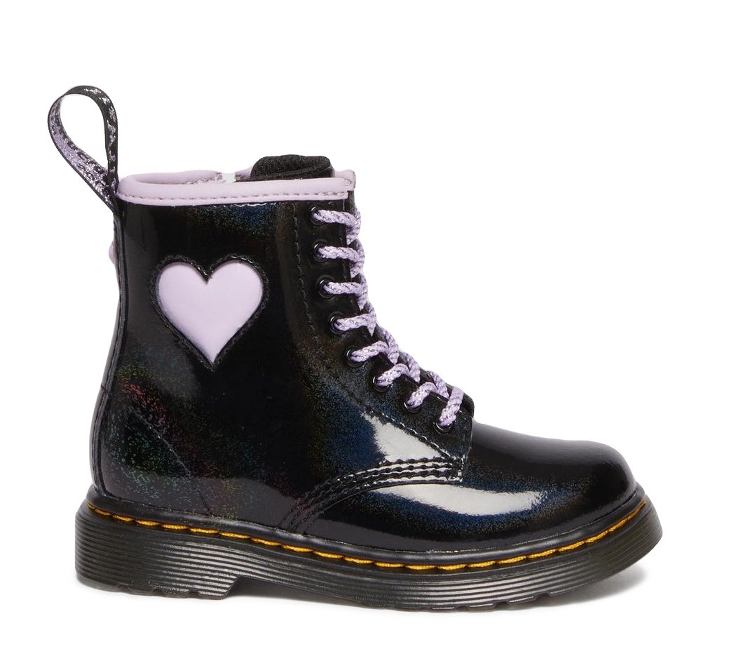 Bottes Dr. Martens 1460 Enfant - Cuir Noir, Fermeture éclair, Taille 9 (occasion)
