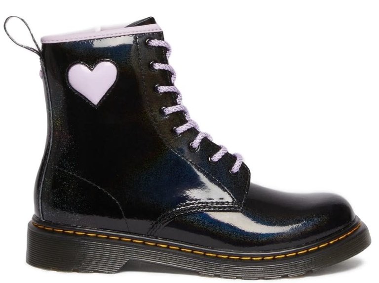 DR. MARTENS 1460 Y BLACK/LILAC GALAXY SHIMMER 30614035