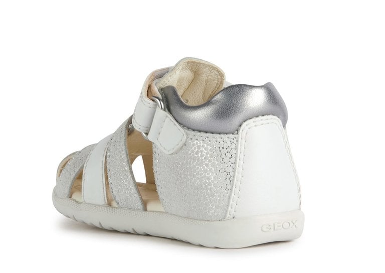 GEOX Sandal Macchia White / Silver