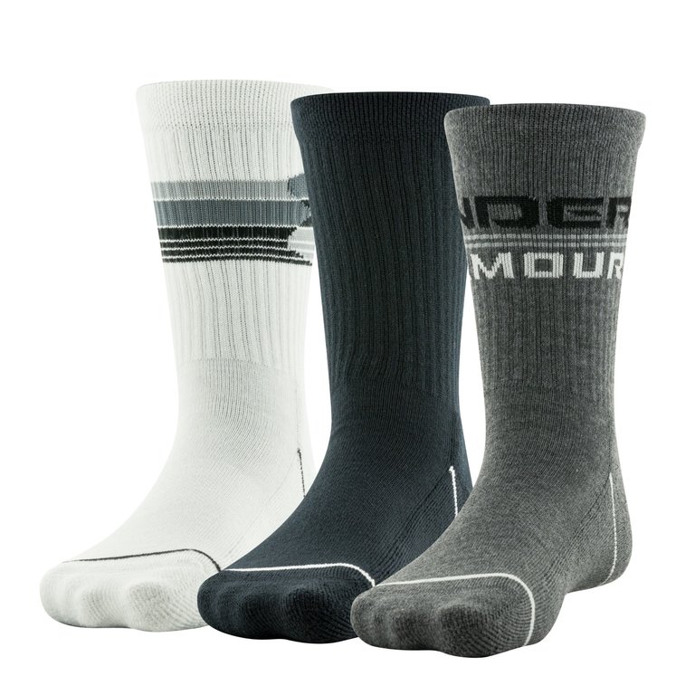 UNDER ARMOUR UNDER ARMOUR PHENOM CREW PITCH GRAY, BLACK, WHITE 3PK