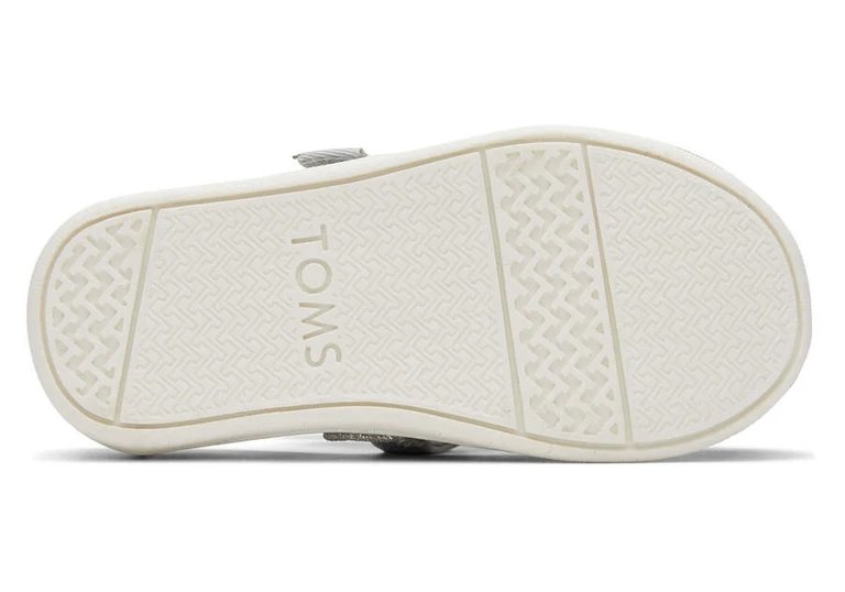 TOMS Tiny Mary Jane Glimmer Silver Iridescent