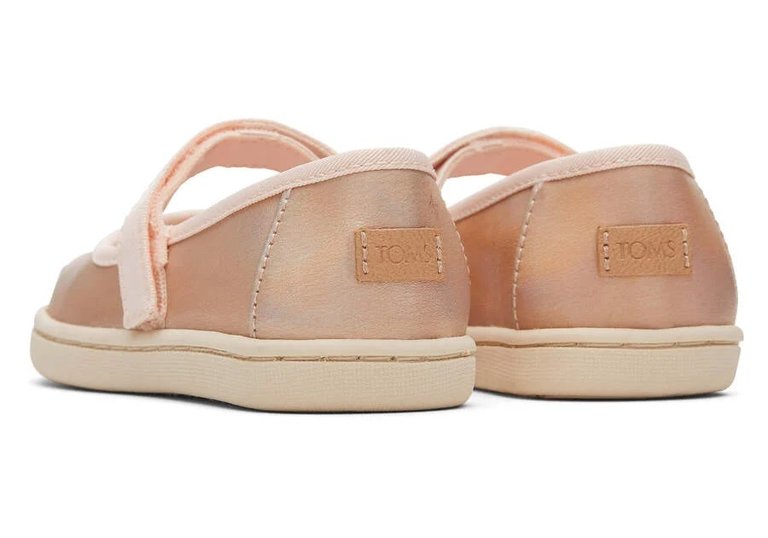TOMS Tiny Mary Jane Metallic Rose Gold