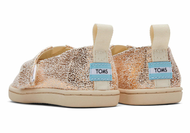 TOMS Tiny Alpargata Foil Or
