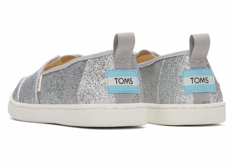 TOMS Youth Alpargata Glimmer Silver