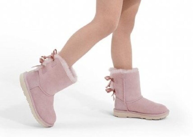 UGG Enfants - Bailey Bow II Botte Rose Gris