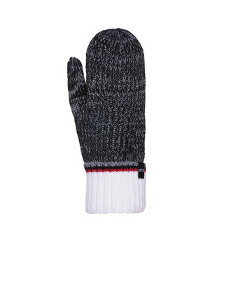 KOMBI Mitaines Camper en tricot - Junior Noir KOMBI Mitaines Camper en tricot - Junior Noir