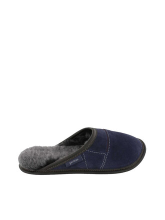 GARNEAU The 2-Color All Purpose Mule Navy Suede GARNEAU The 2-Color All Purpose Mule Navy Suede