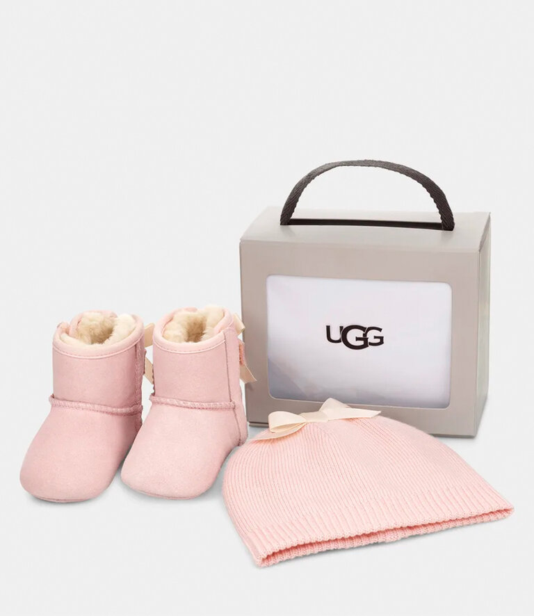 UGG Jesse Bow II et Bonnet Rose Pâle