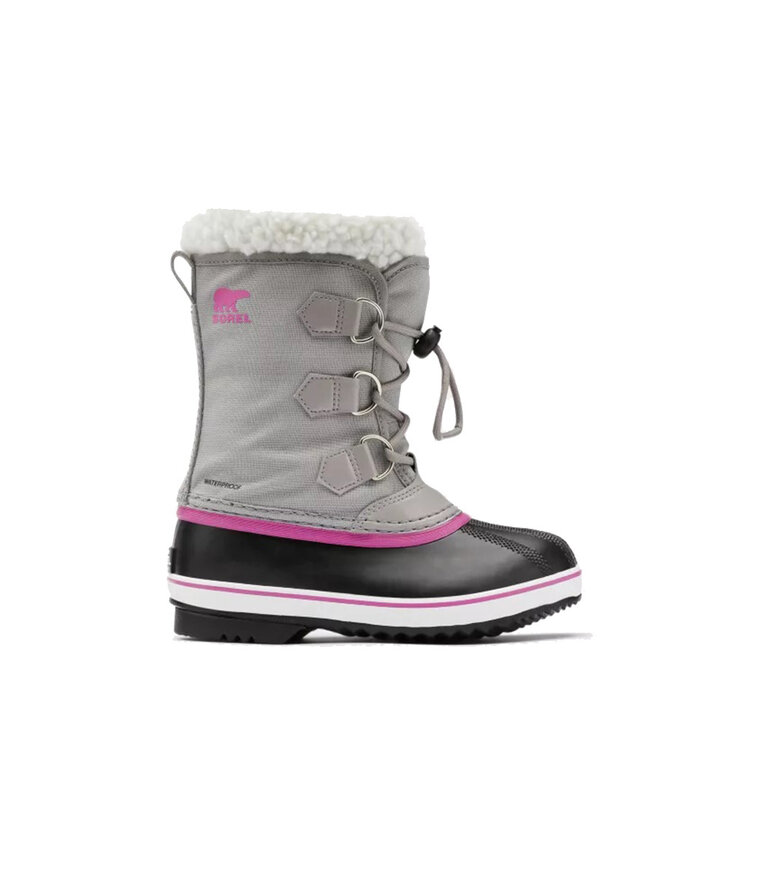 SOREL Yoot Pac Nylon Gris Chromé / Noir / Rose