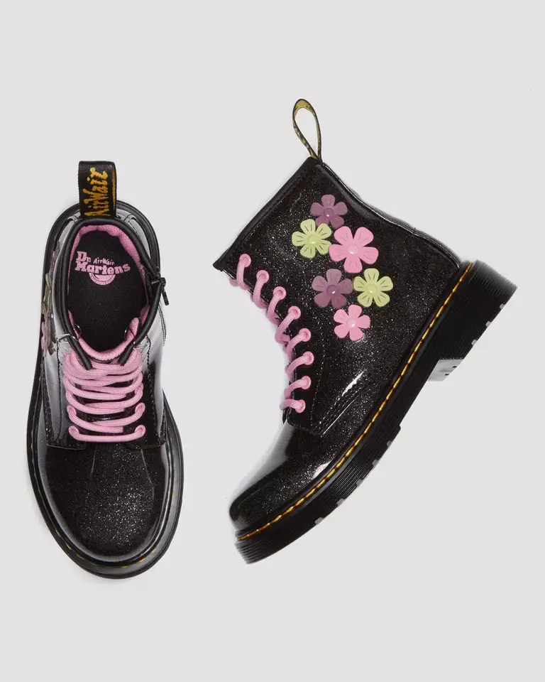 DR. MARTENS Enfants - 1460 Paillet Floral Noir Multi