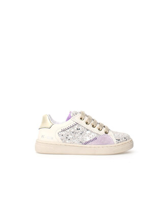 NATURINO Quar Zip Glitter Blanc / Mauve NATURINO Quar Zip Glitter Blanc / Mauve