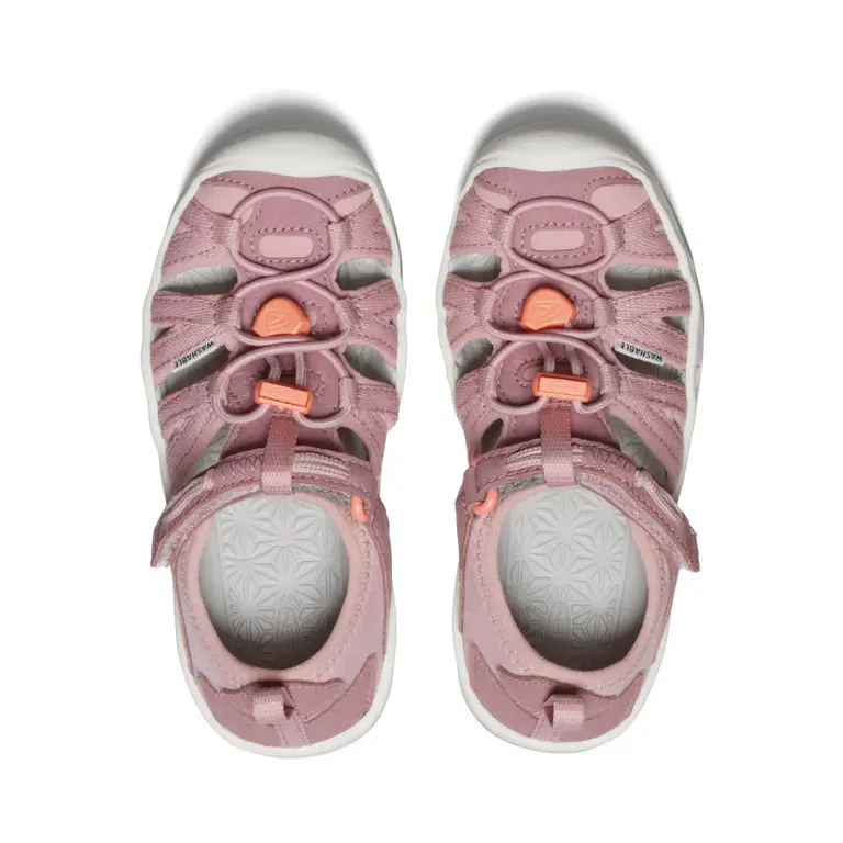 KEEN Kid's - Moxie Sandal Nostalgia Rose/Papaya Punch
