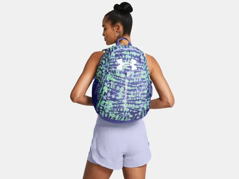 UNDER ARMOUR Hustle Sport Backpack  Vert Matrix / Blanc