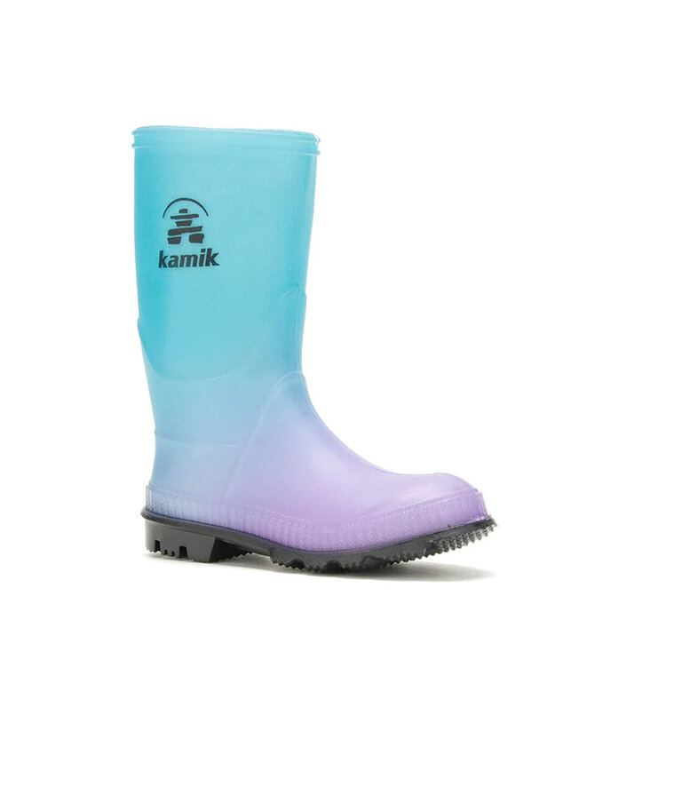 KAMIK Kid's -Stomp Print Turquoise