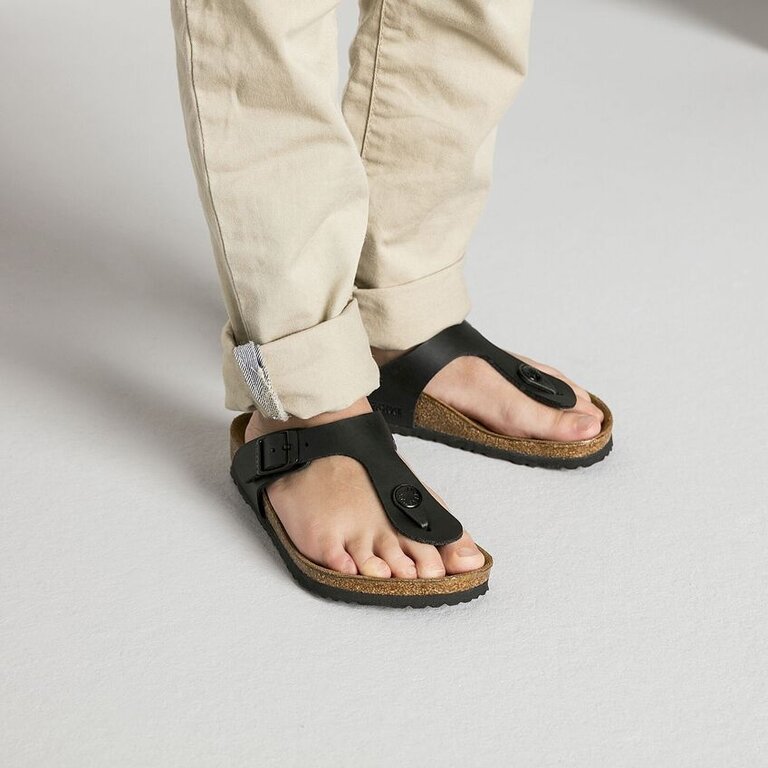 BIRKENSTOCK Enfants Gizeh Noir Birko-Flor