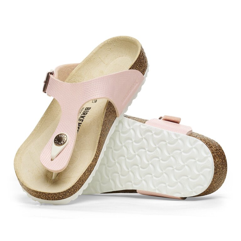 BIRKENSTOCK Kid's - Gizeh  Shiny Lizard Light Pink