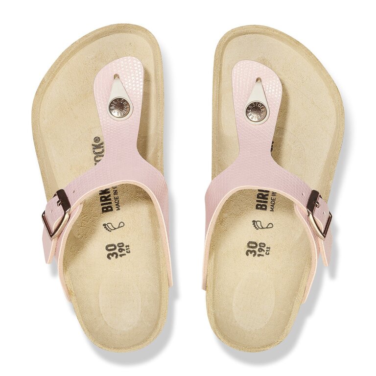 BIRKENSTOCK Kid's - Gizeh  Shiny Lizard Light Pink