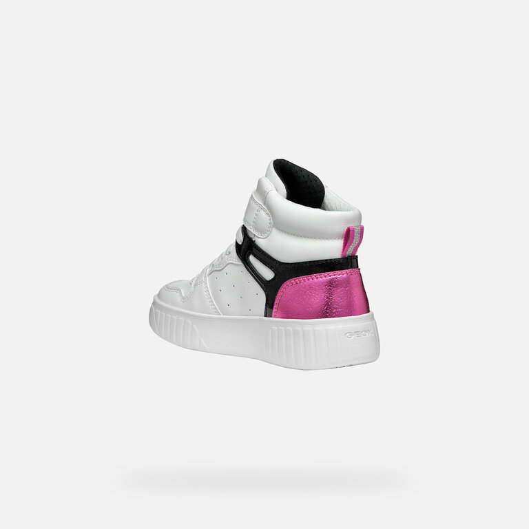 GEOX Mikiroshi White / Dark fuchsia