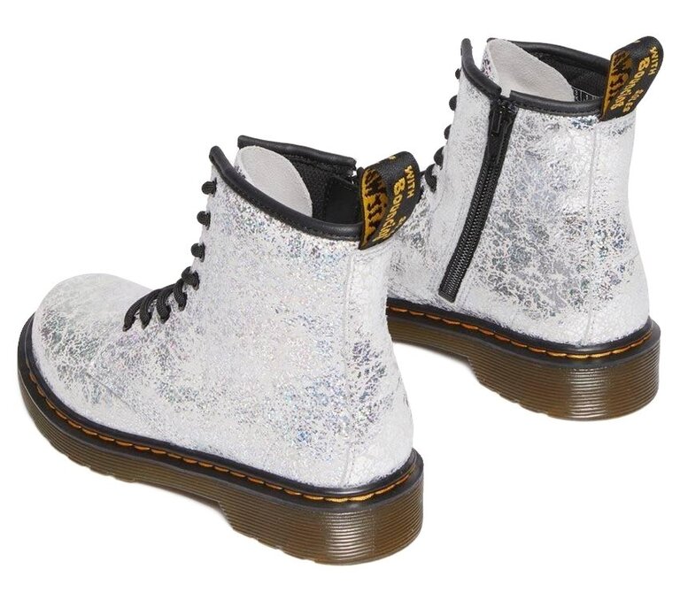 DR. MARTENS 1460  GREY DISCO CRINKLE