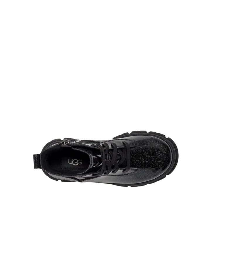 UGG  Kids' Ashton Lace Up Glitter Black