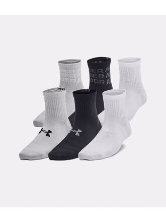 UNDER ARMOUR Essentiel 6 -Paquet Chaussettes courtes Noir / Gris UNDER ARMOUR Essentiel 6 -Paquet Chaussettes courtes Noir / Gris