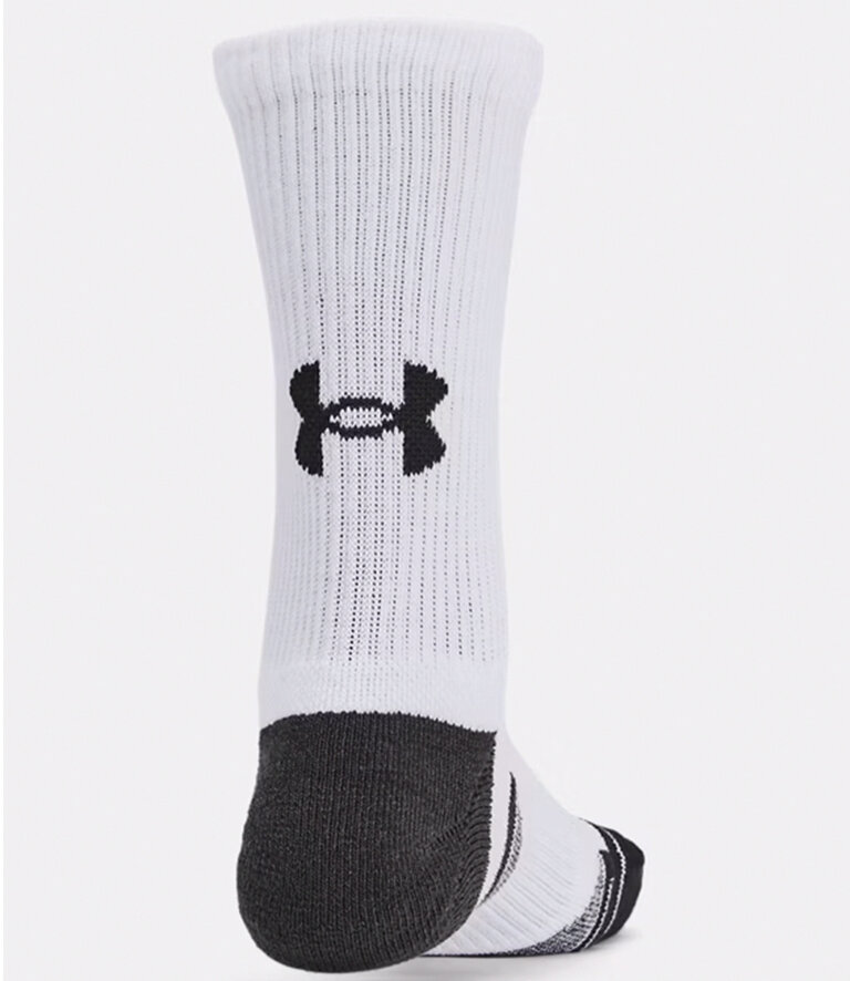 UNDER ARMOUR Performance Tech 6-Pack Crew Socks White