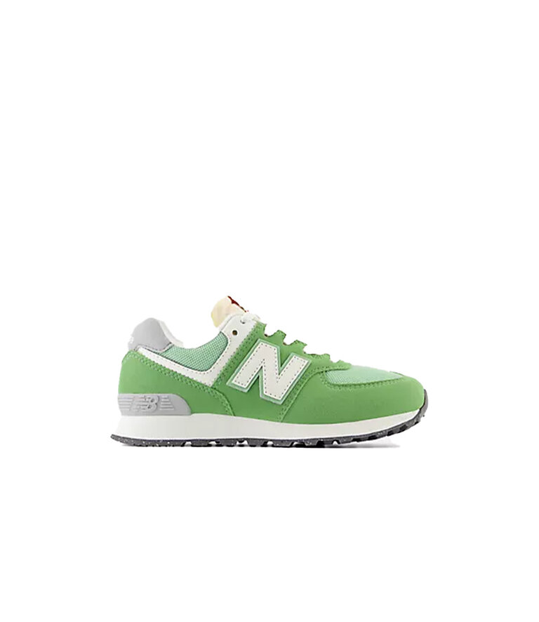 NEW BALANCE Enfants 574 Chive / Blanc