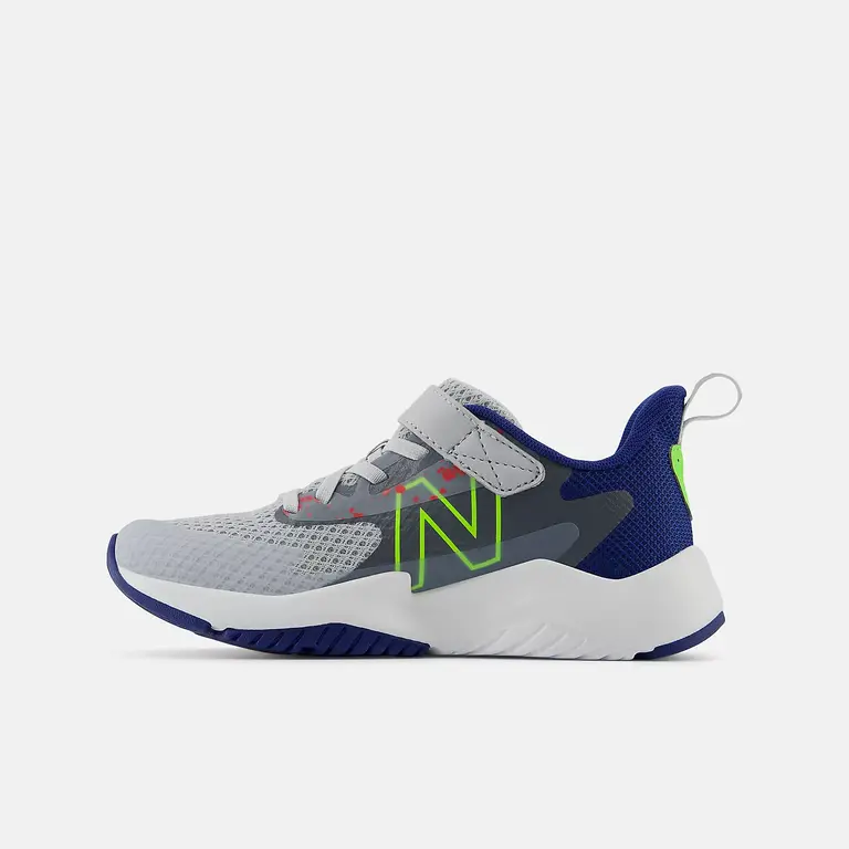 NEW BALANCE Enfants- Rave Run v2 Gris/ Bleu / Vert