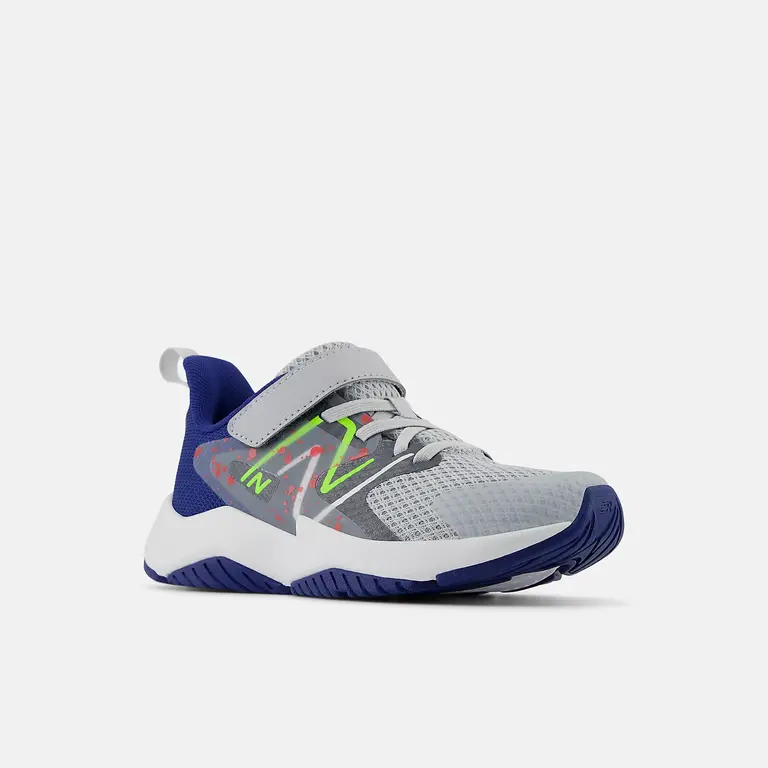 NEW BALANCE Enfants- Rave Run v2 Gris/ Bleu / Vert