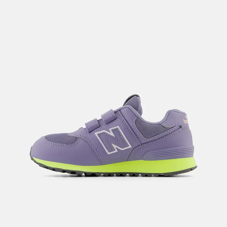 NEW BALANCE Kid's 574  Astral Purple / Clear Yellow