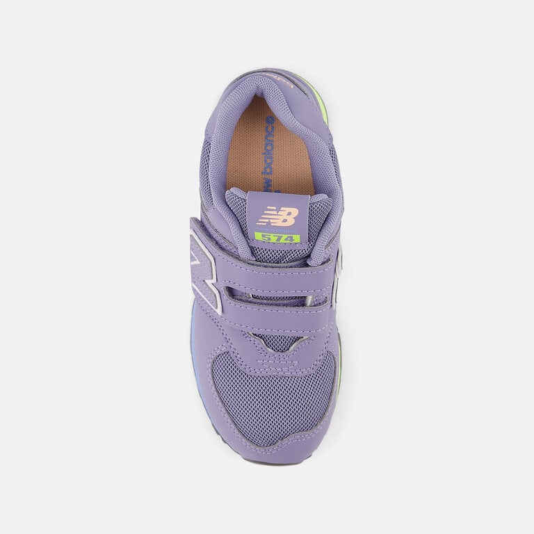 NEW BALANCE Kid's 574  Astral Purple / Clear Yellow