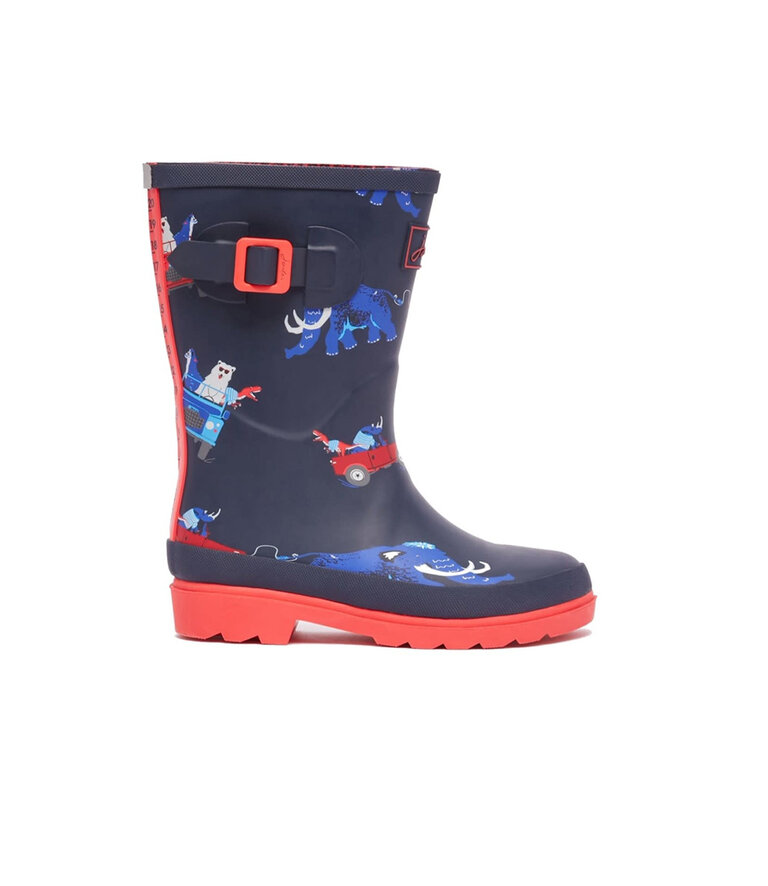 JOULES WELLY PRINT NAVY ANIMAL