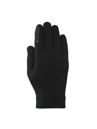 KOMBI 100% MERINO Wool Liners - Junior  Black KOMBI 100% MERINO Wool Liners - Junior  Black