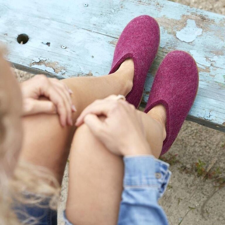 GLERUPS Shoe Leather Sole Cranberry