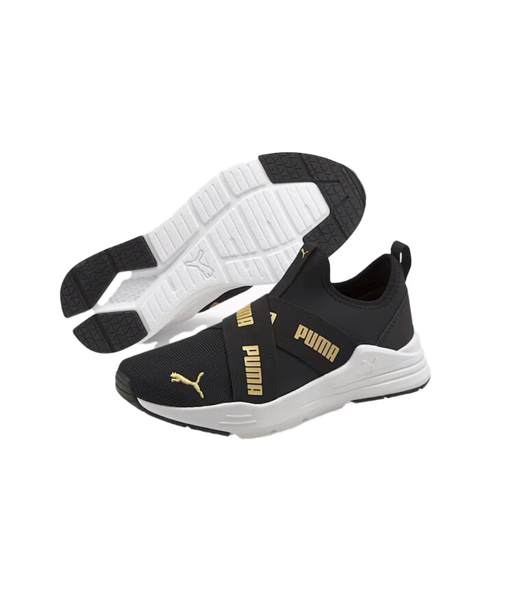 PUMA Wired Run Slip-On Flash Noir / Or