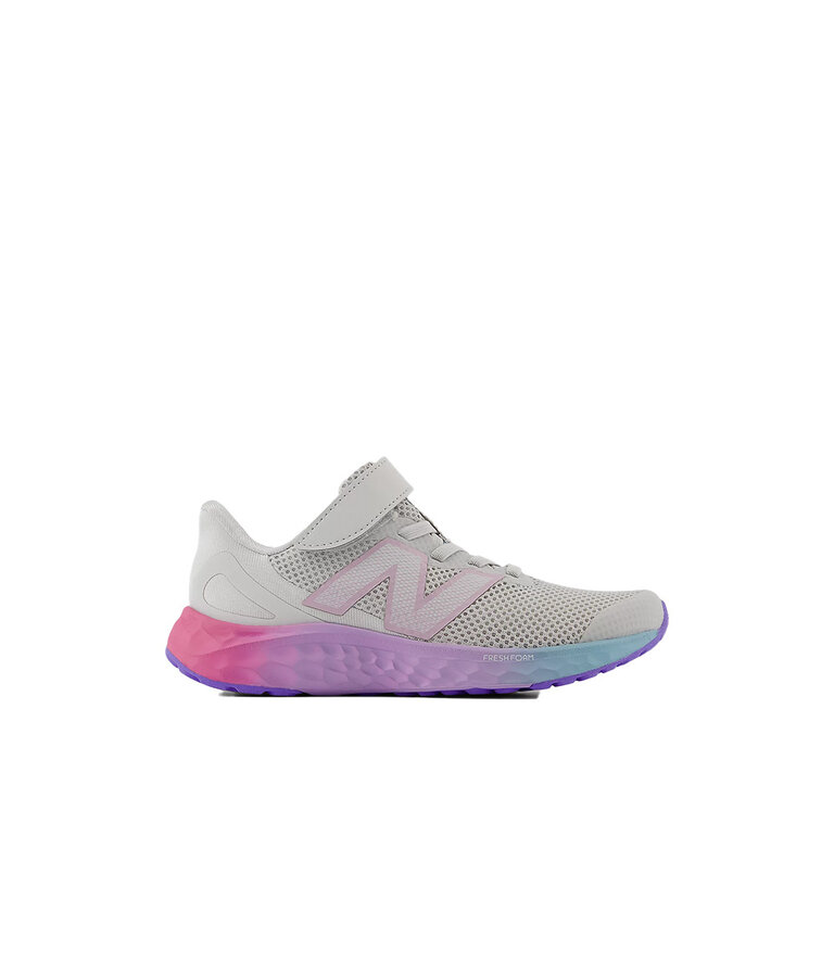 NEW BALANCE Kid's - Fresh Foam Arishi v4  Grey / Pink / Lilac