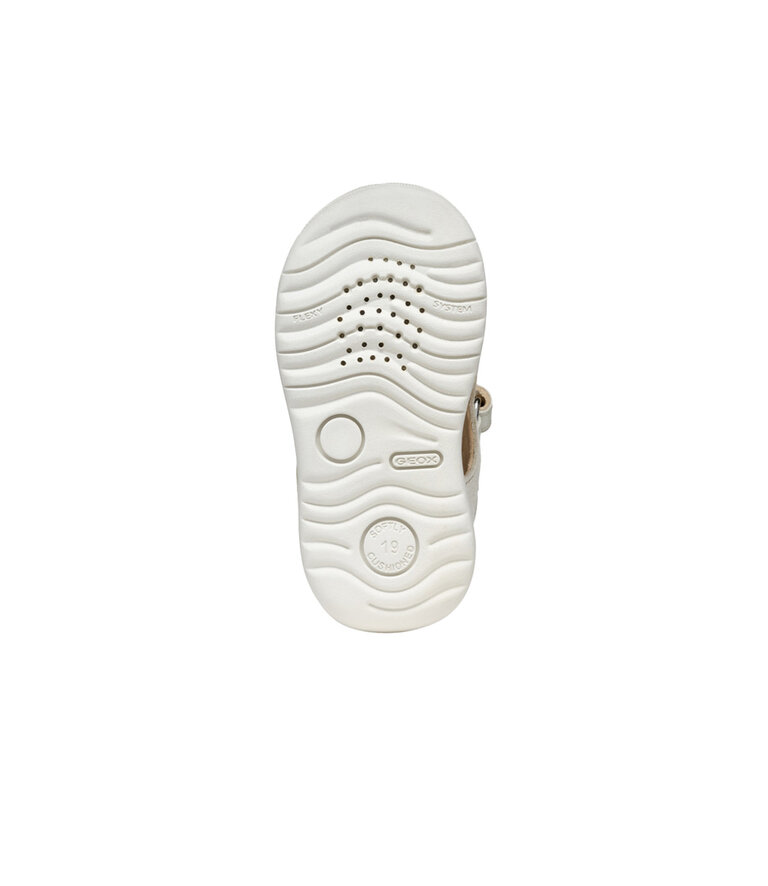 GEOX Sandale Macchia Blanc / Argent