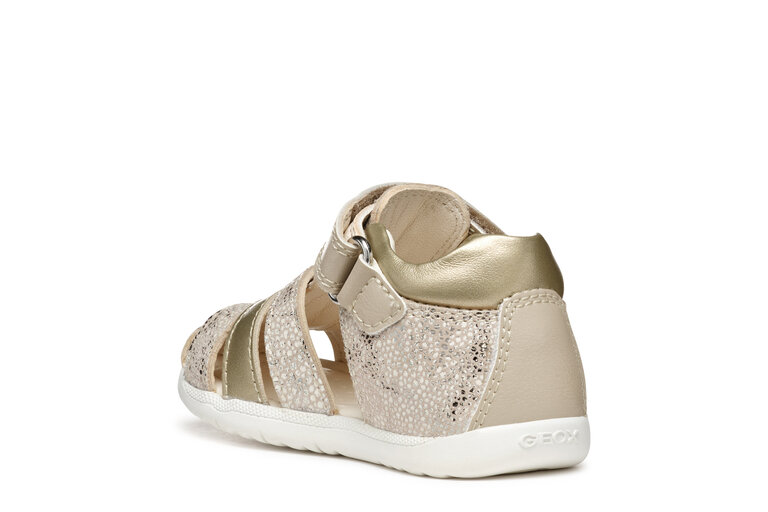 GEOX Sandale Macchia Beige / Or Clair
