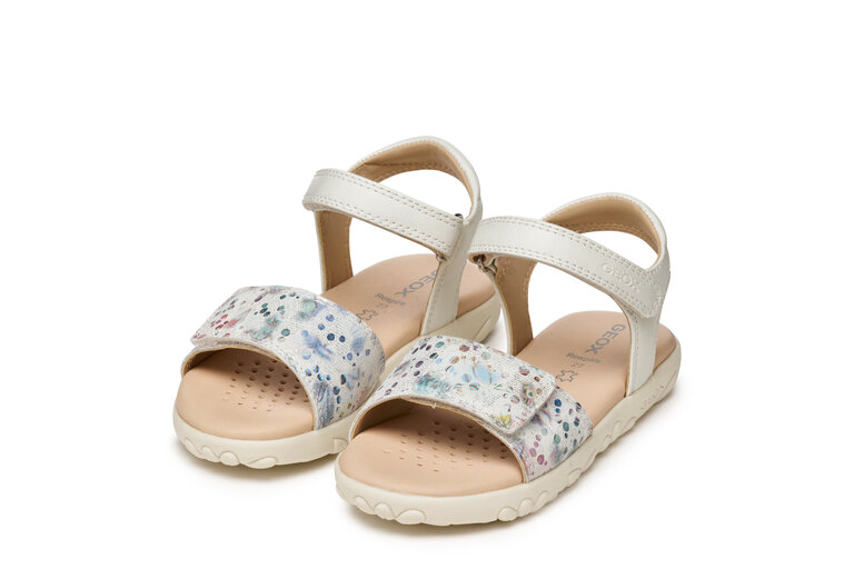 GEOX Kid's- Haiti Off White / Multi