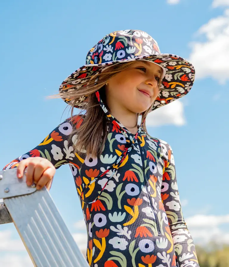 HEADSTER KIDS Petal's Realm Boonie Hat Black
