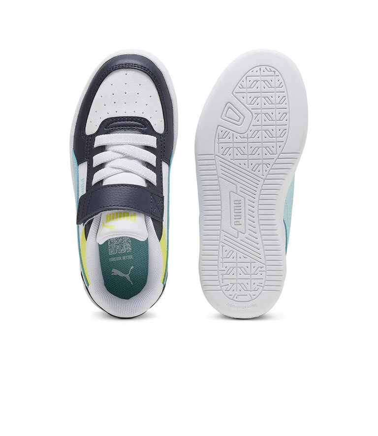 PUMA Caven 2,0 Block Blanc / Marine  / Turquoise