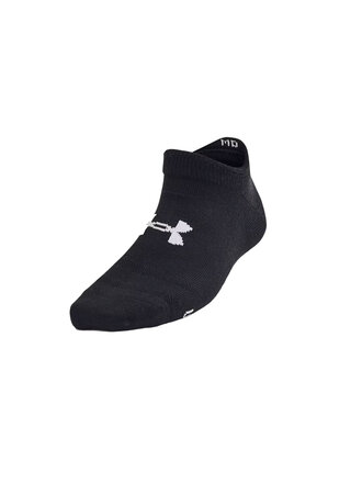 UNDER ARMOUR Bas invisibles  Essential pour enfant (lot de 6 paires) Noir/ Gris