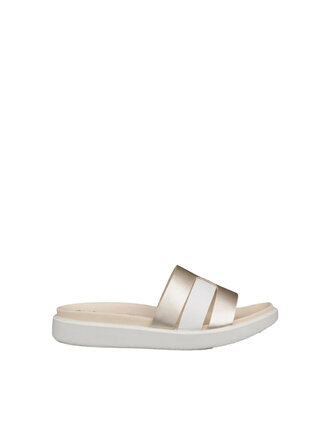 ECCO Flowt Oasis Slide Pure White /Gold ECCO Flowt Oasis Slide Pure White /Gold