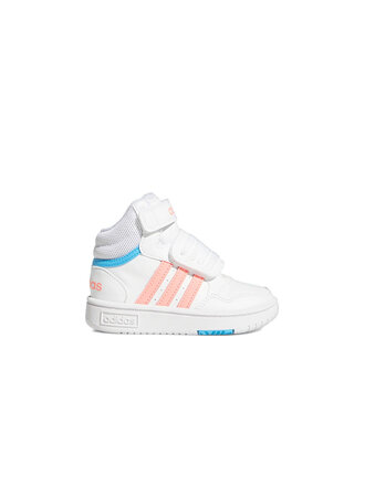 ADIDAS TODDLERS HOOPS MID 3.0 AC WHITE